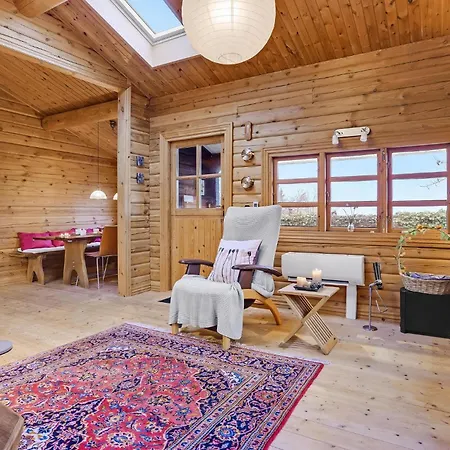 Cozy Log With A Panoramic View Glesborg