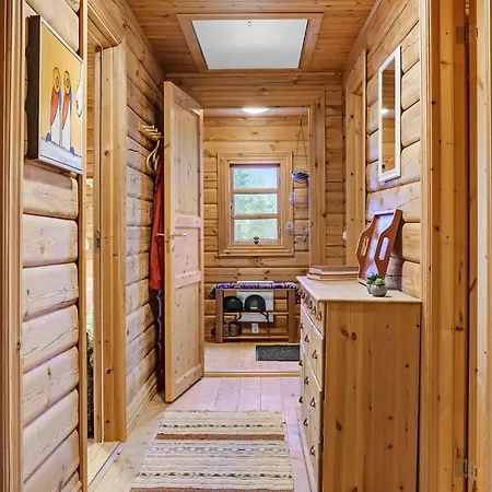 בית נופש Cozy Log With A Panoramic View Glesborg