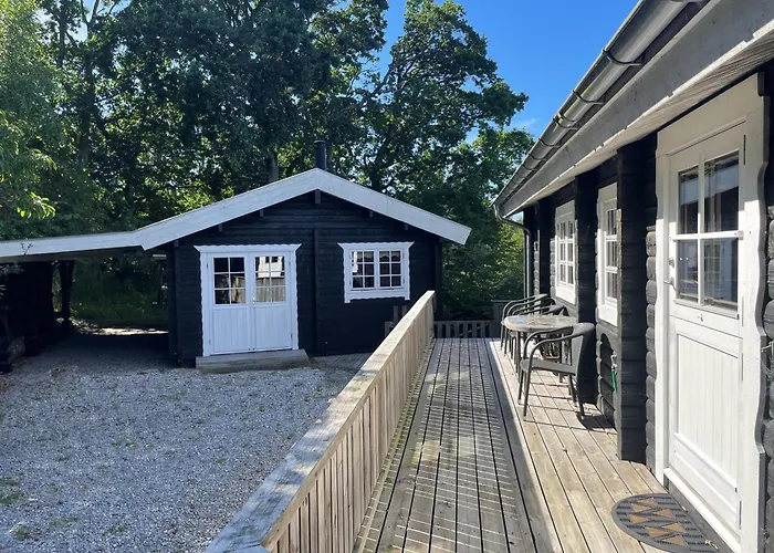 Сasa de vacaciones Cozy Log With A Panoramic View Glesborg