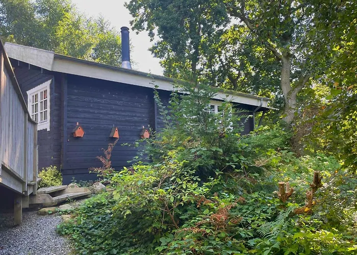 Cozy Log With A Panoramic View Glesborg