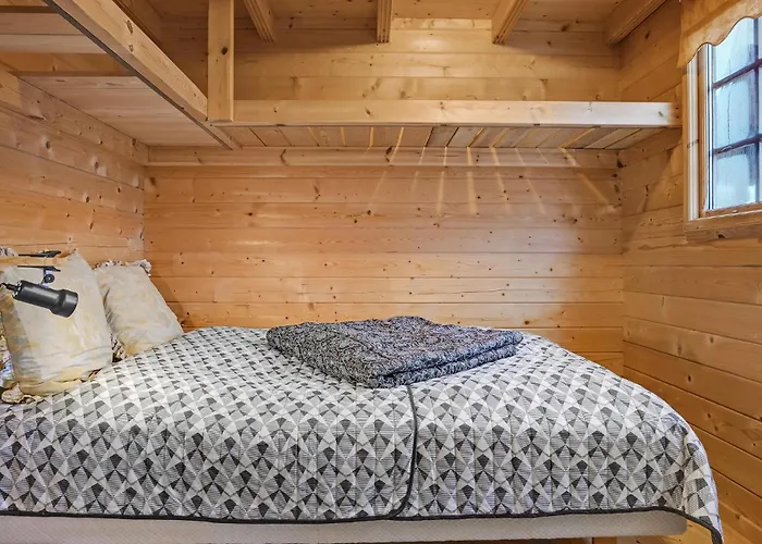 Cozy Log With A Panoramic View Сasa de vacaciones Glesborg